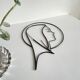 Vintage modernist wall decoration image of Saint.