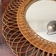 Miroir rotin vintage - 50cm