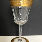 Set of 6 crystal water glasses from saint louis model thistle