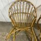 Paire de fauteuils rotin
