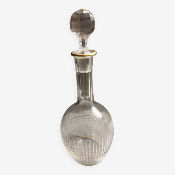 Superb old baccarat crystal liquor decanter, Nancy model, 19th century