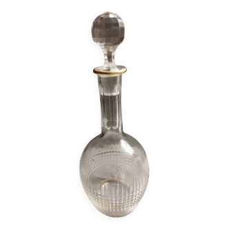 Superbe ancienne carafe a liqueur en cristal de baccarat modele nancy 19eme