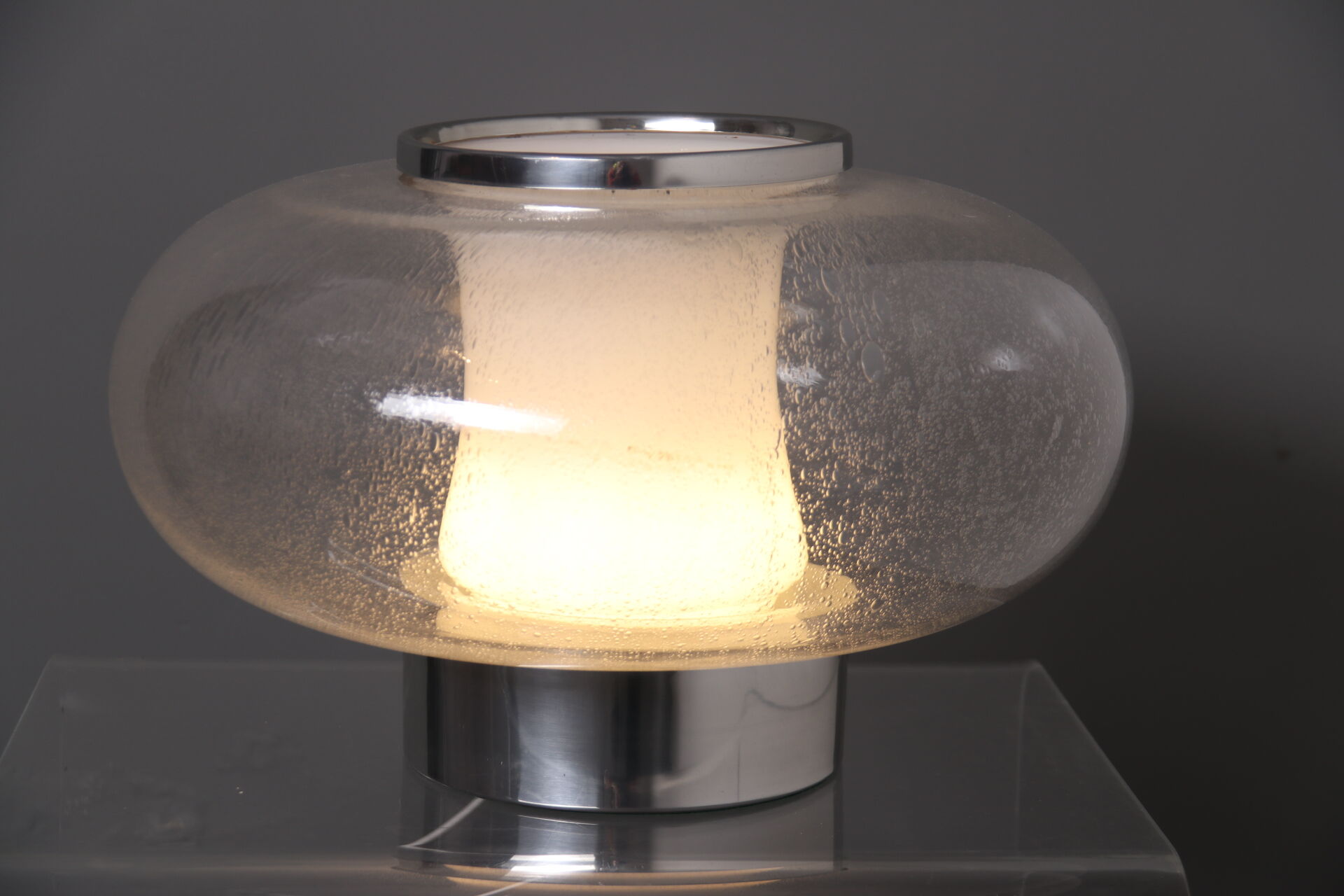 Table lamp in mouth-blown glass  Italy - 1970's