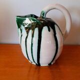 Glazed ceramic melon pitcher