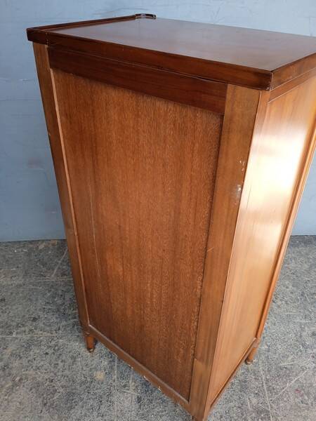 Louis XVI style weekly planner in cherry and chestnut