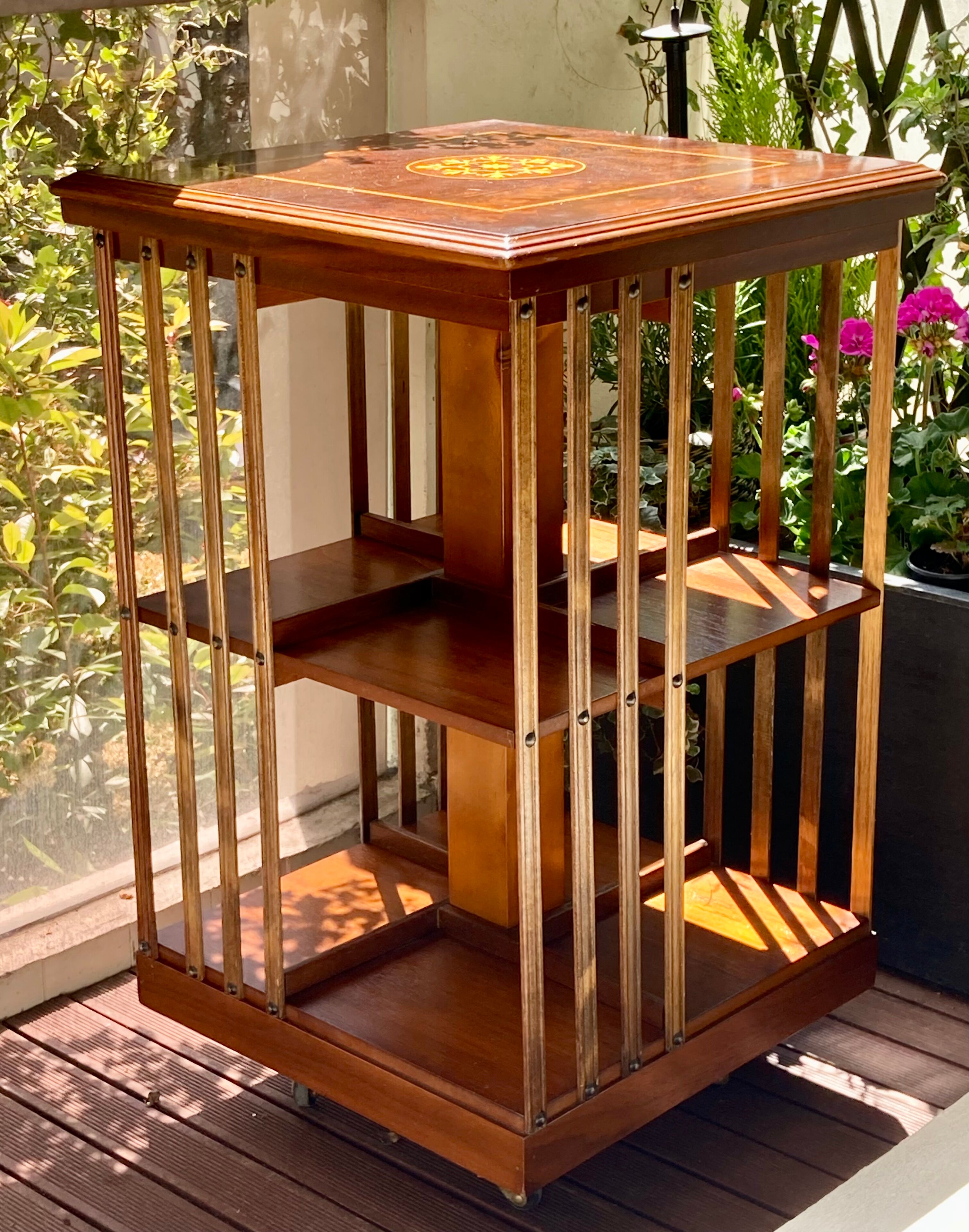 Swivel bookcase - English - 19th century style
