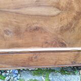 Carved walnut headboard