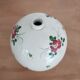 Pied de lampe en faience motif fleuri