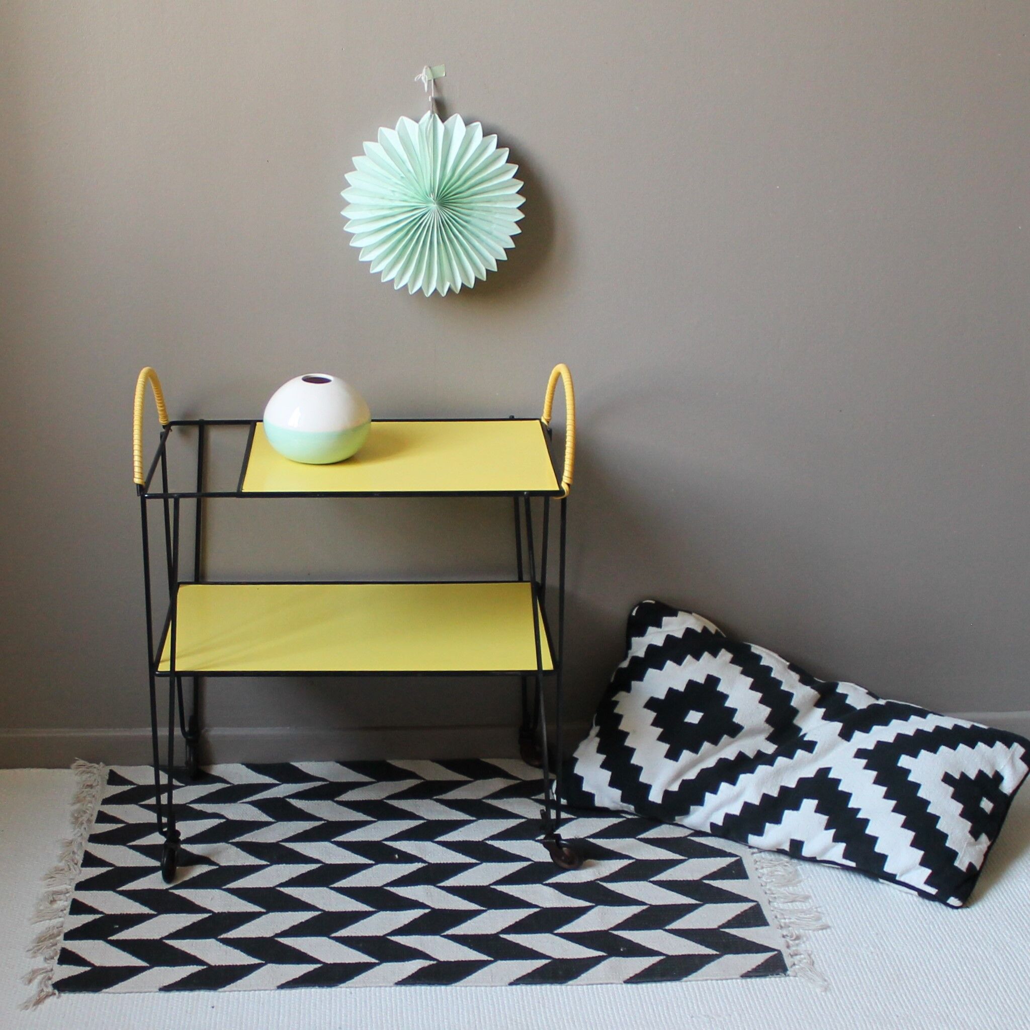 Vintage rolling table