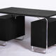 Restored Black Bauhaus Beech Writing Desk, Mücke-Melder, Czechia, 1930s