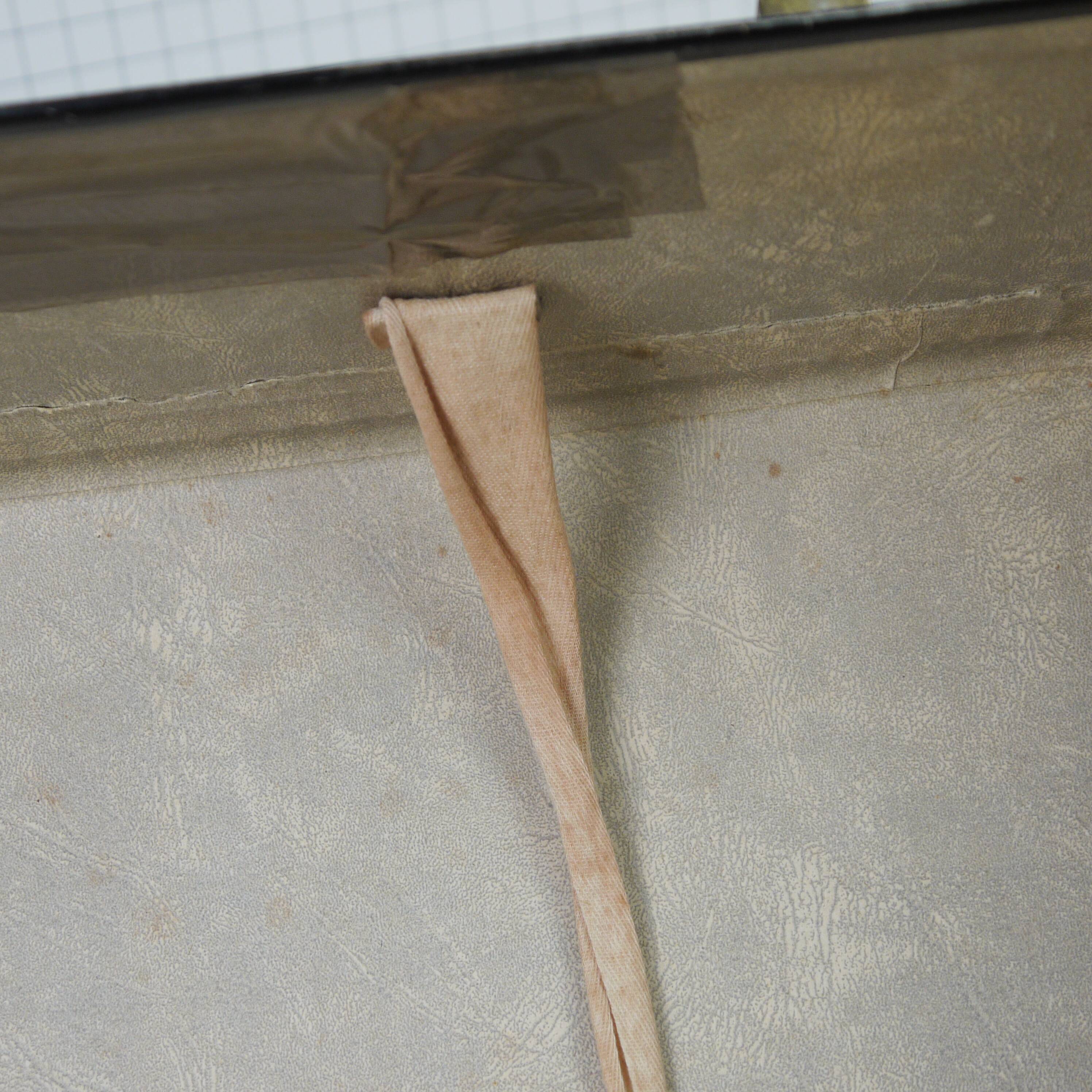 Green scottish fabric case with key