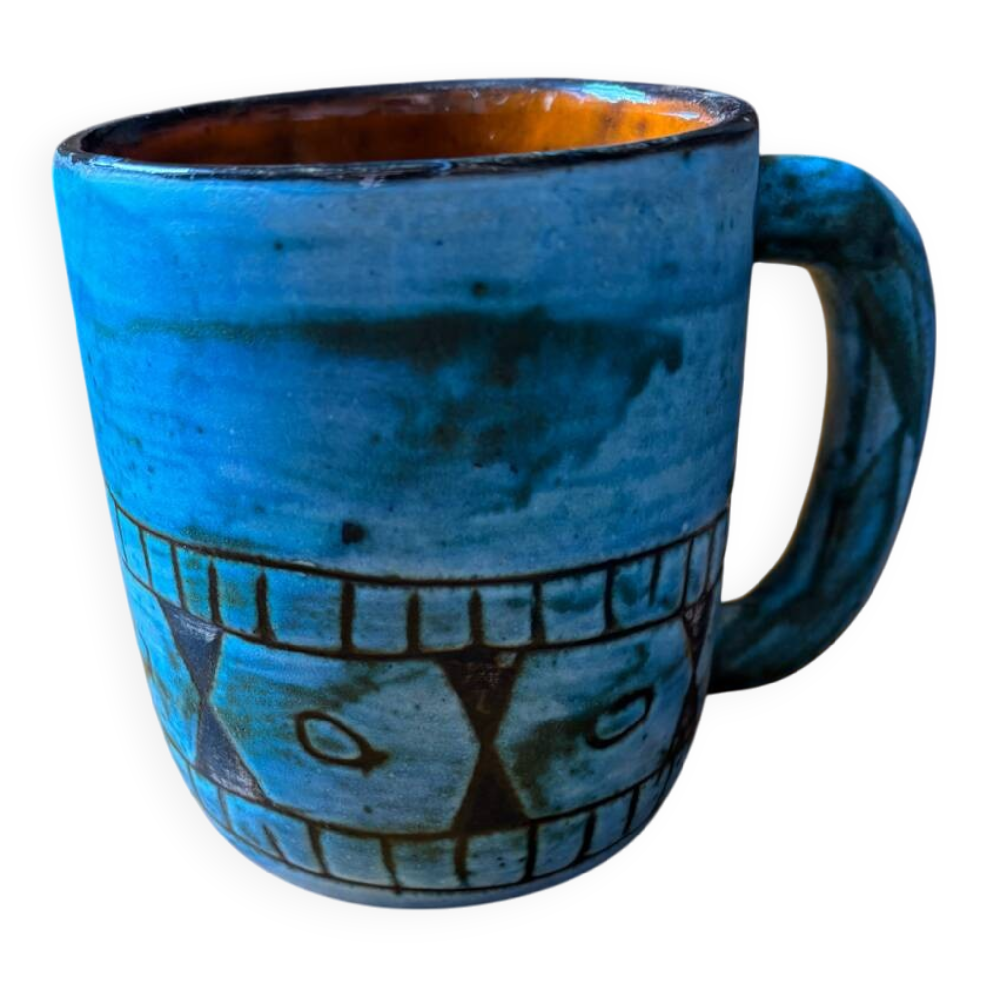 Rare vintage Maunier Vallauris mug