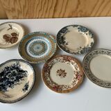 6 vintage plates