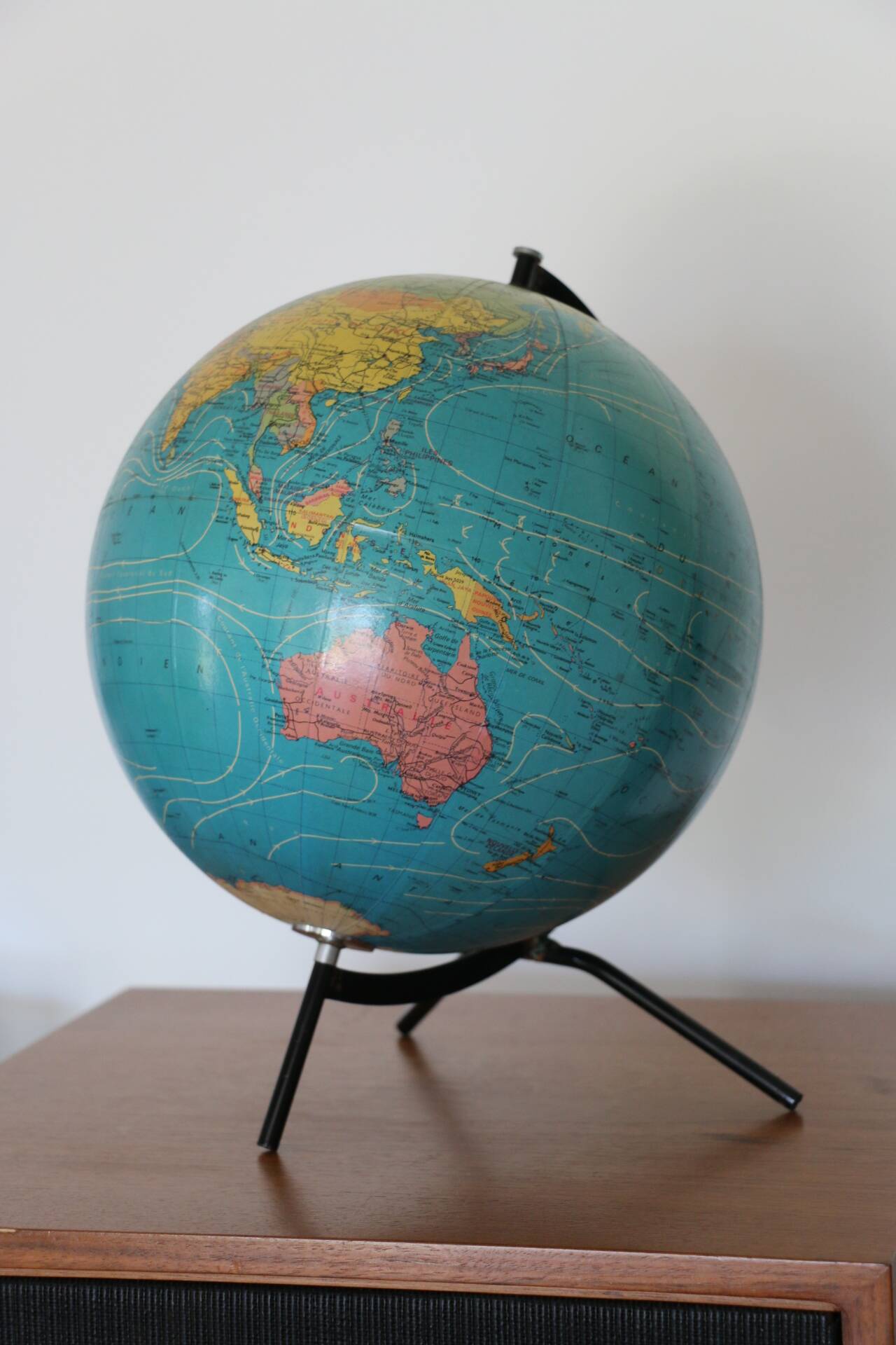 Globe terrestre carton TARIDE 1979