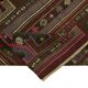 Turkish Handmade Vintage Anatolian Kilim 136 cm x 230 cm
