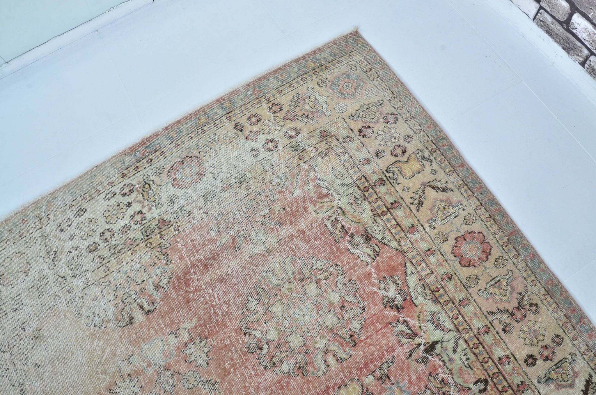 Tapis vintage turc Oushak sku 3306