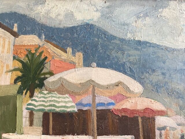 Beach scene 1960 cote d'azur
