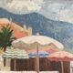 Beach scene 1960 cote d'azur