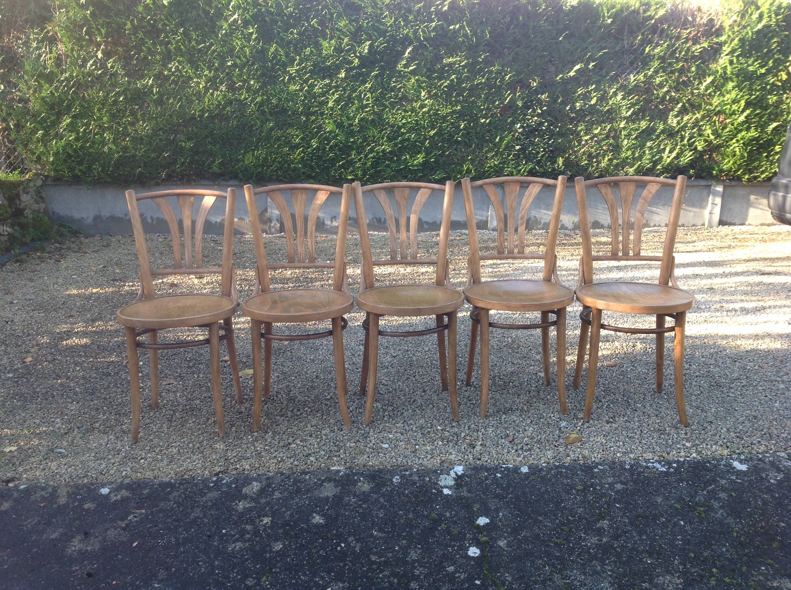 6 chaises bistrot vintage