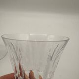 Crystal stemmed glass, Baccarat, Picadilly model, France, red wine glass