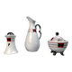 Art Deco porcelain condiment set