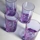 4 Alexandrite Glasses - Italy 1970s