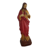 Ancient statue of the Sacred Heart