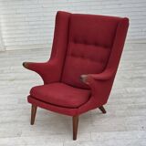 1970s, Danish design by Bent Møller Jepsen, "Teddy" chair, furniture wool.