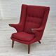 1970s, Danish design by Bent Møller Jepsen, "Teddy" chair, furniture wool.