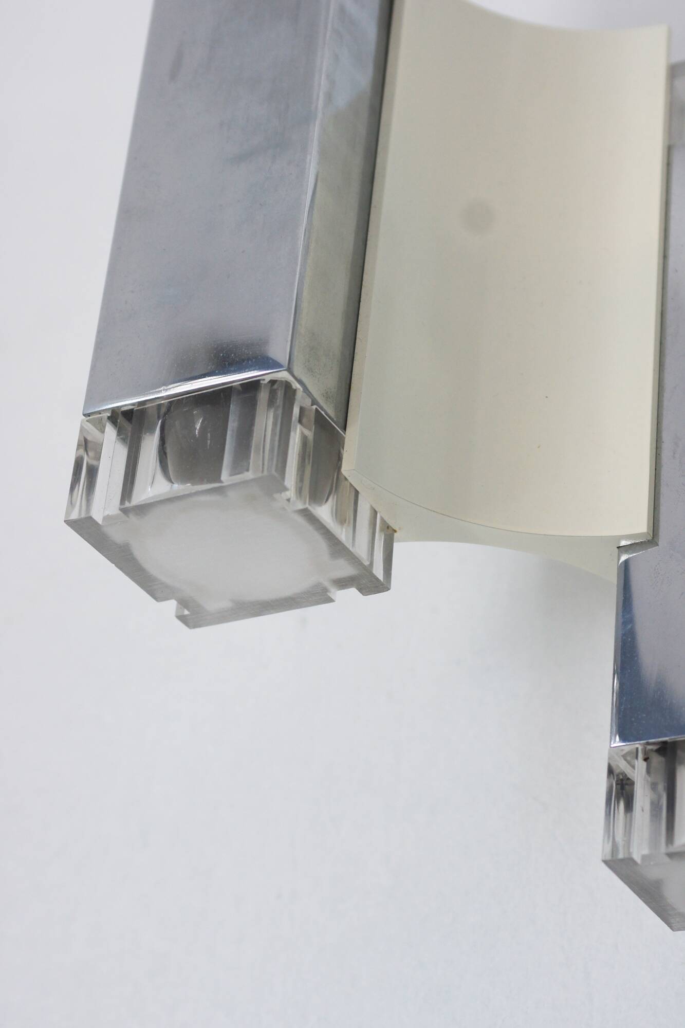 Cubic Wall Lamps by Gaetano Sciolari for Sciolari Illuminazione, Italy, 197