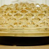 Ceiling lamp "Diamonds" iridescent molded glass