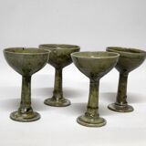 Series of 4 stoneware cups, 1970