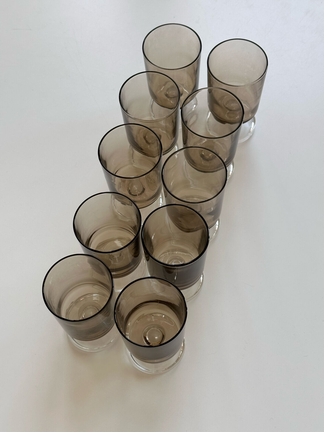 10 vintage Luminarc glasses