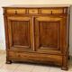 Parisian buffet at counter height XIX with 2 doors and 4 drawers