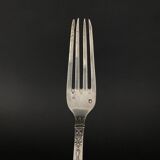 Paire de couverts en argent Gorini style Empire poinçon Minerve et monogramme riche décor