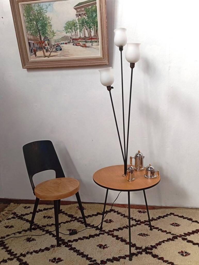 1950s tripod floor lamp