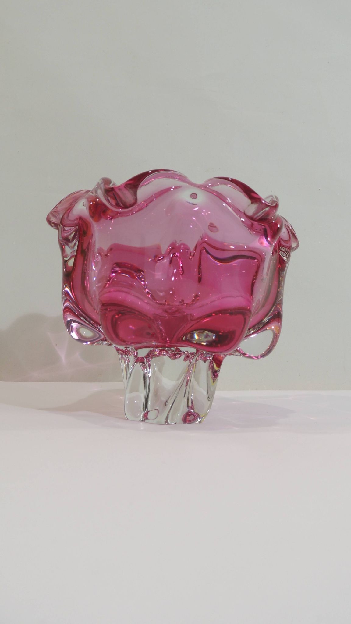 Cendrier / bol en verre tchèque Chribska /vide poche /Josef Hospodka