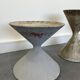 3 planters design Anton Bee assisted by Guhl edition Eternit 1958