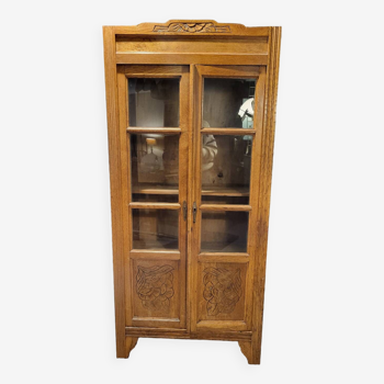 Small vintage Parisian glass cabinet