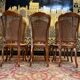Suite de 6 chaises de style Louis XV en cannage