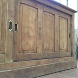 Enfilade meuble de métier chêne coulissant XL