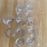 Lot de 6verres anciens à limonade art déco