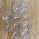 Lot de 6verres anciens à limonade art déco