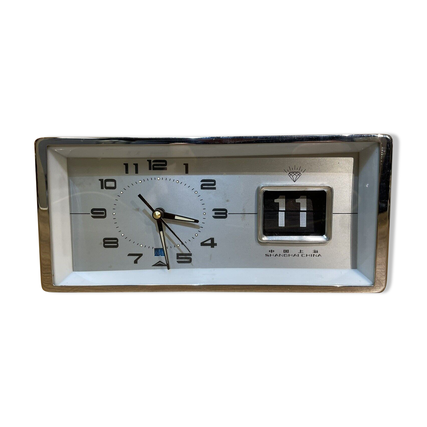 Vintage alarm clock, date ticket office, Diamond Shanghai, 60-70s