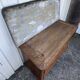 Louis-Philippe commode in burr walnut, Saint-Anne grey marble, mid-century