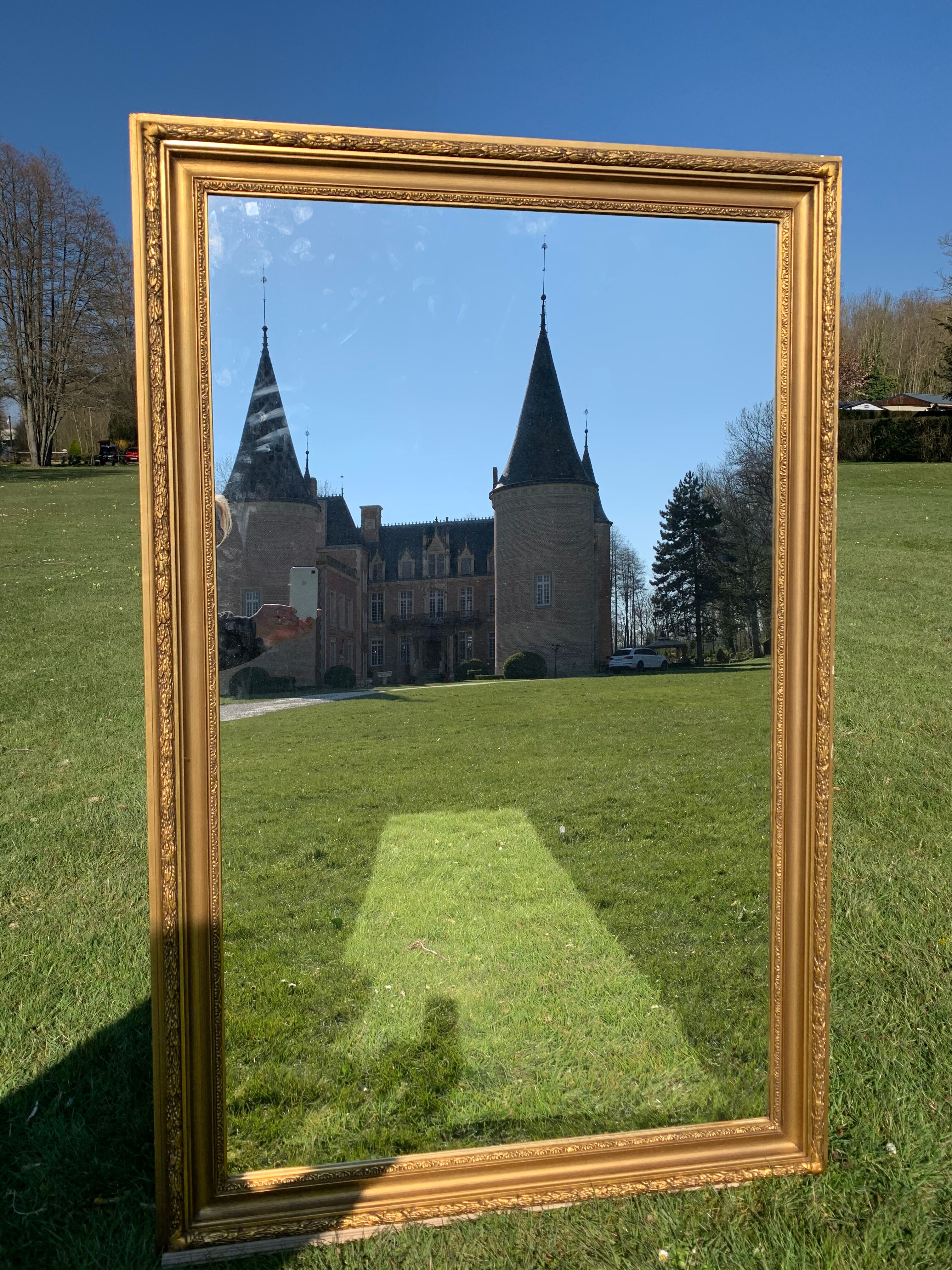 Miroir ancien doré 159x104cm