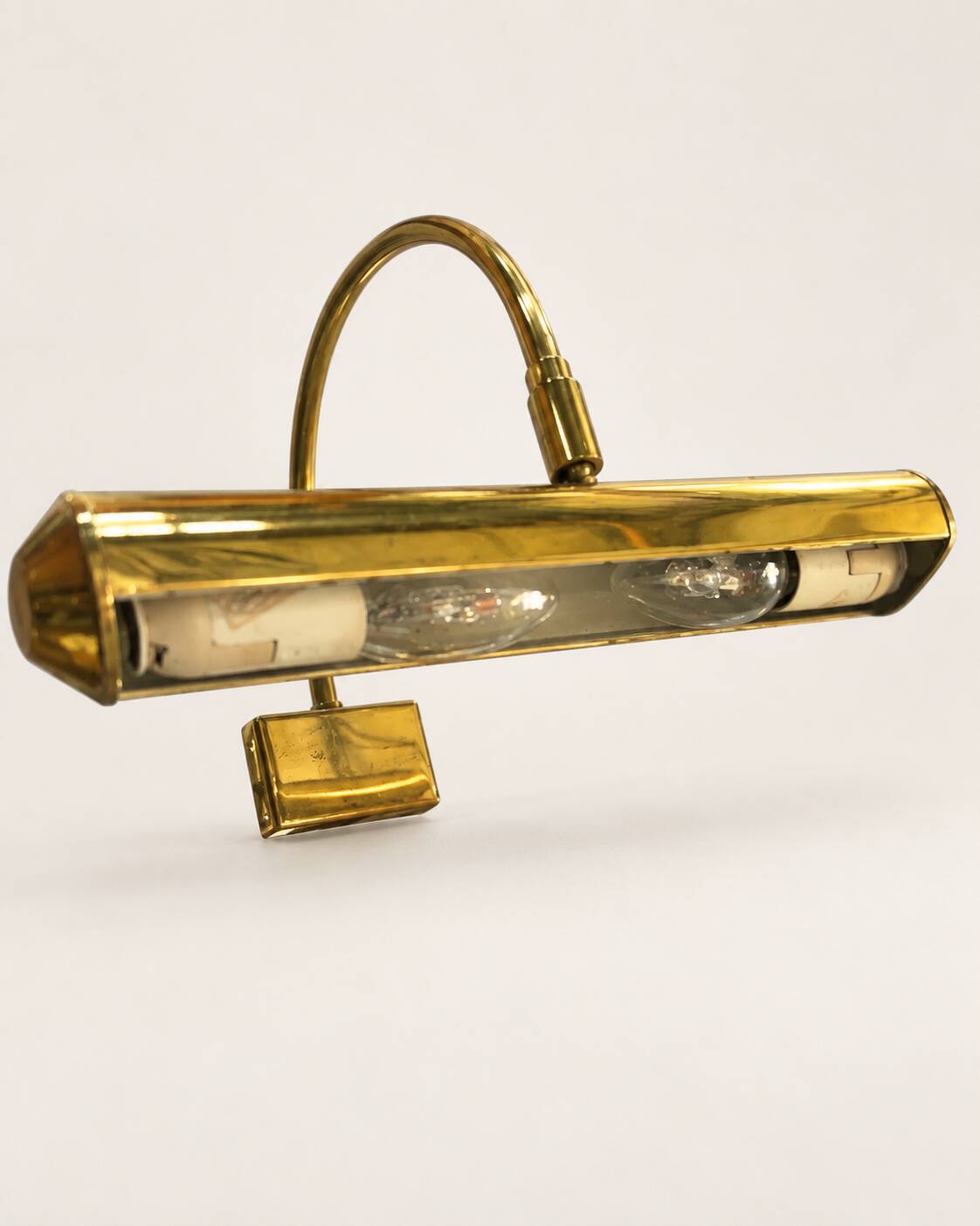 Vintage brass wall light – 1970s – sold individually