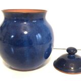 Blue ceramic pot