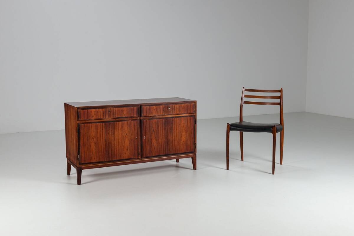 Gunni Omann model 5 sideboard in rosewood Omann Jun Denmark 1960