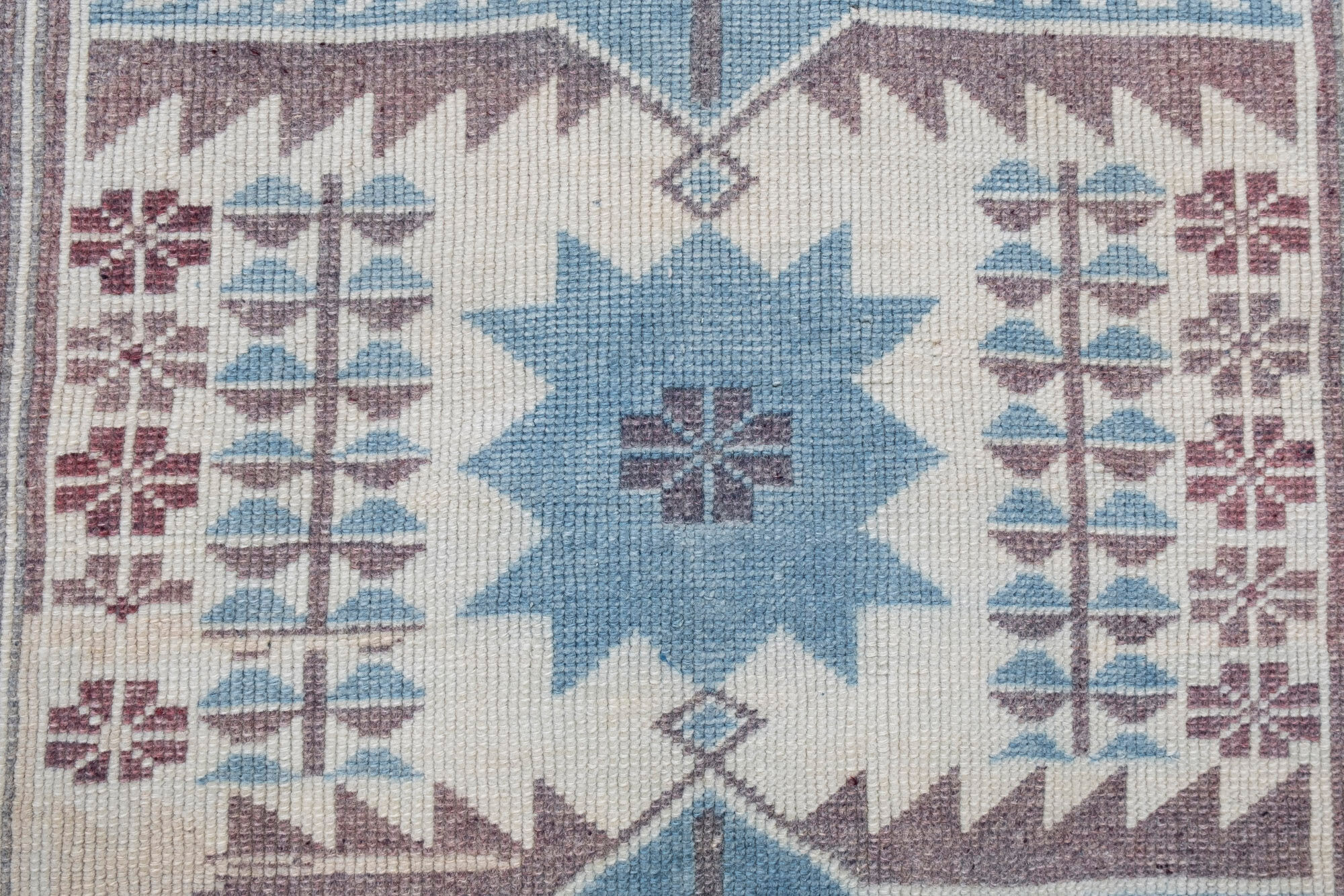 Vintage faded turkish oushak rug 103 x 190 cm